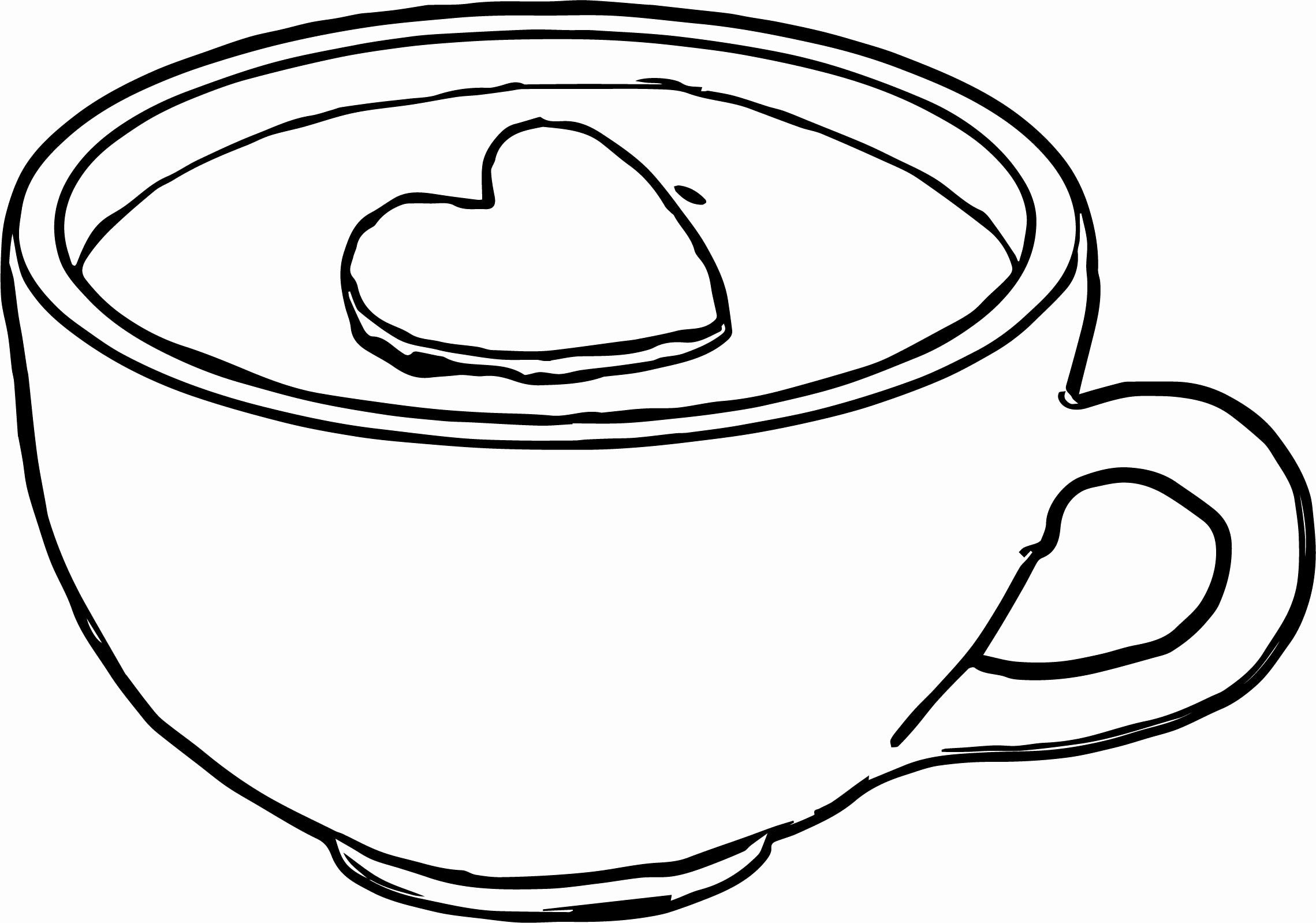 Coffee Cup Coloring Pages Coloring Nation