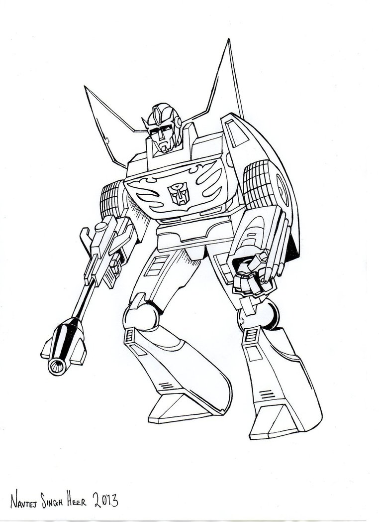 Transformers Hot Rod Coloring Page Coloring Nation