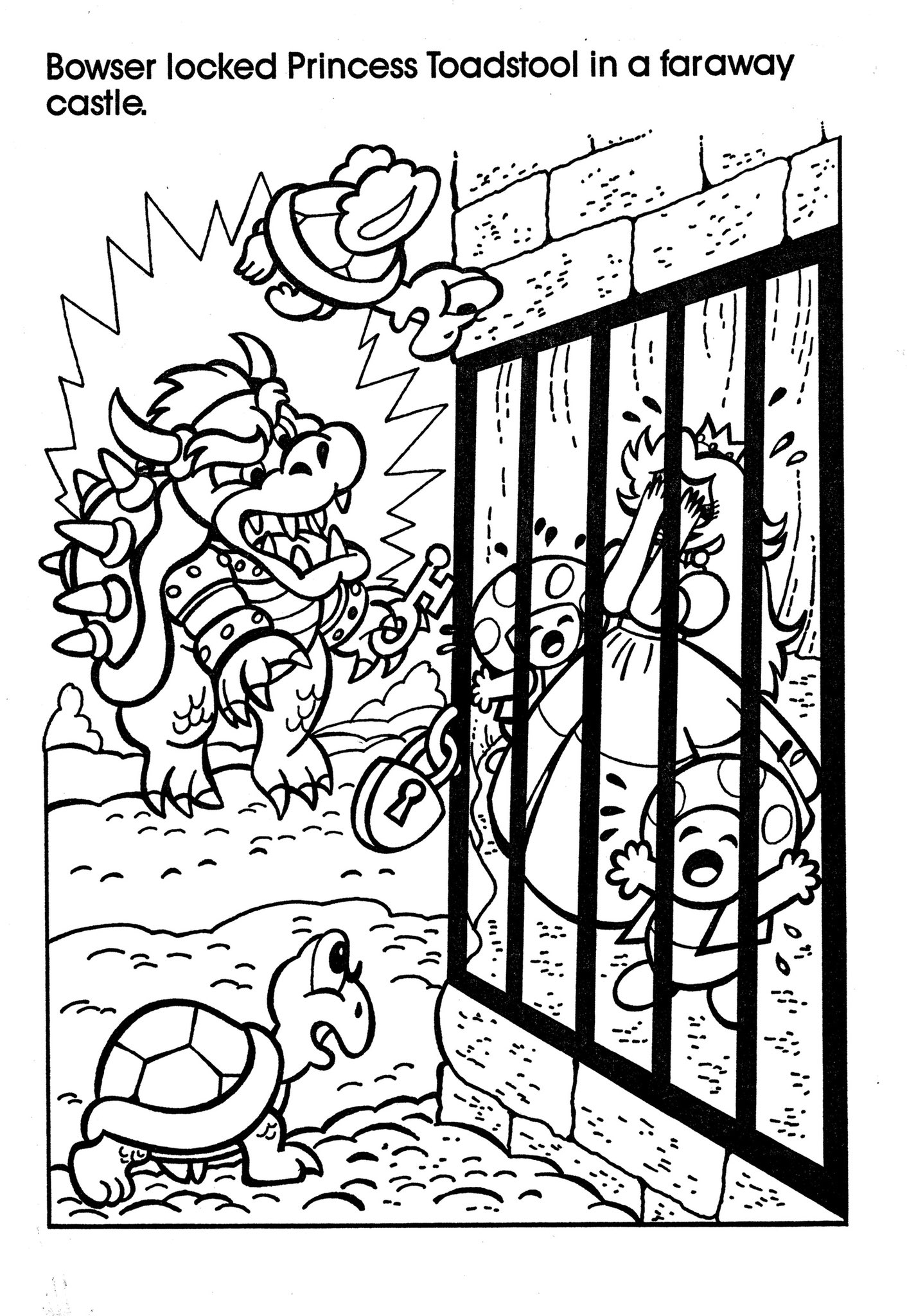 VideoGameArt Tidbits Pages From A 1989 Super Mario Bros Coloring Book