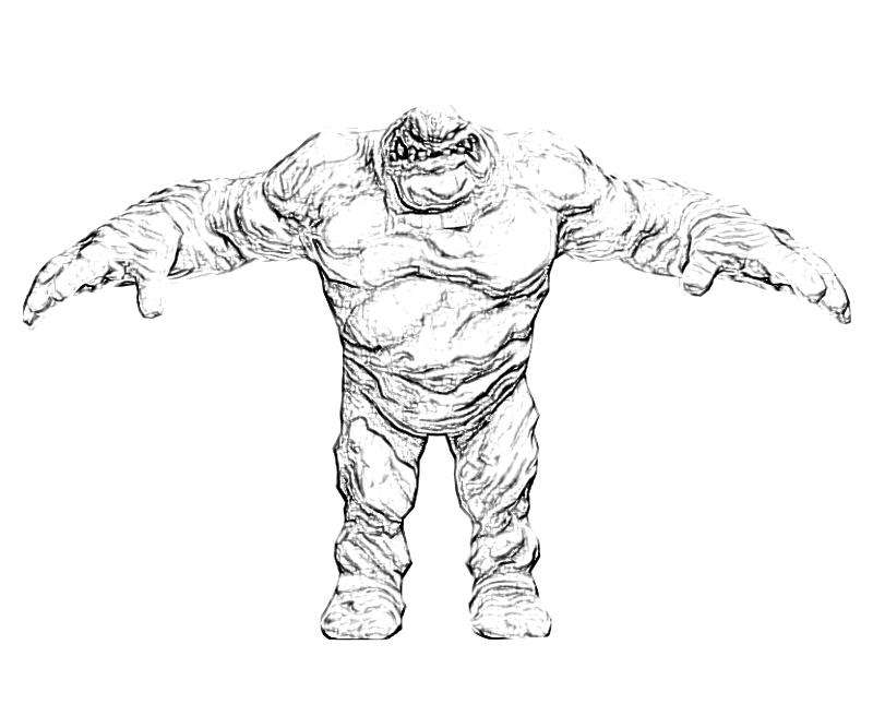 Clayface Coloring Pages Coloring Nation