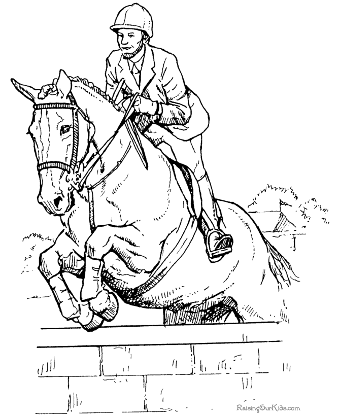 Jumping Horse Coloring Sheet | Horse coloring, Horse coloring pages, Horse  drawings