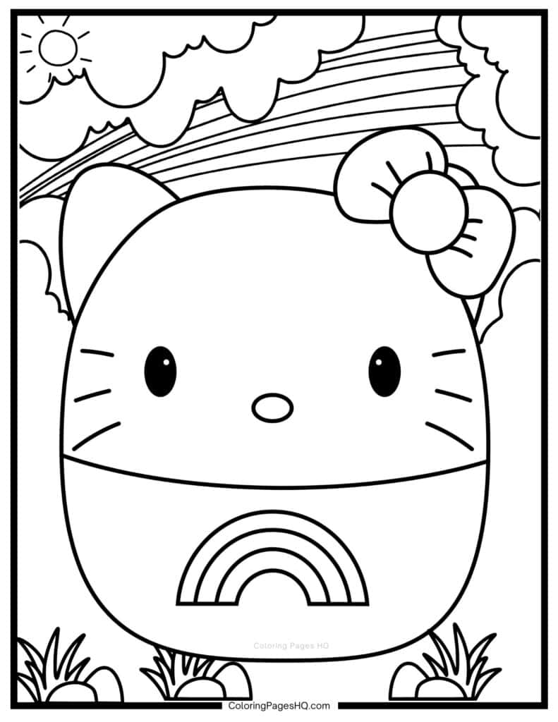 Fun Squishmallow Sanrio Coloring Pages (Free PDF Printables) - Coloring  Pages HQ