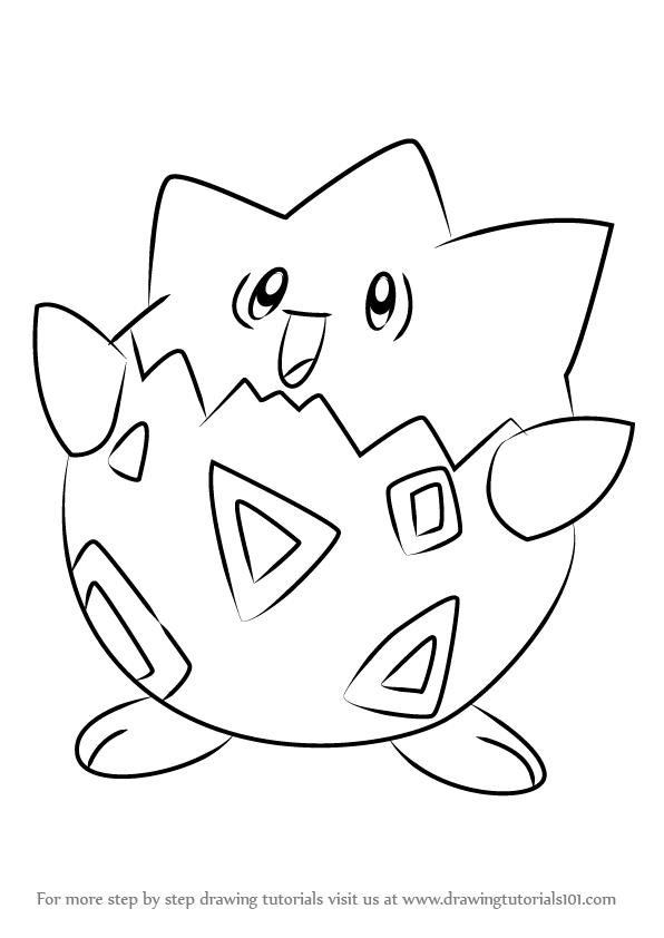 Learn How To Draw Togepi From Pokemon (Pokemon) Step By Step ... | Pokemon  drawings, Easy disney drawings, Pokemon coloring
