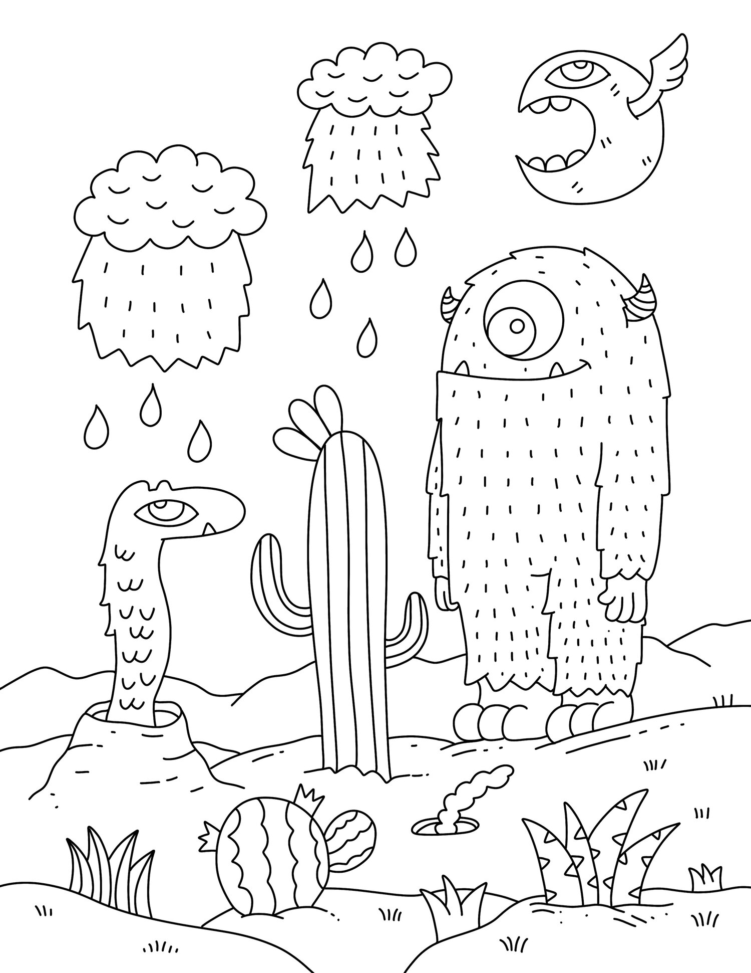 Stickers y Mas —Monster Coloring Pages VOL.I