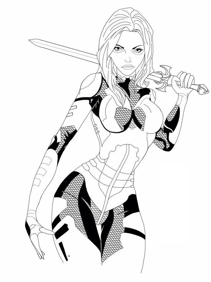 Coloring pages: Coloring pages: Gamora, printable for kids & adults, free