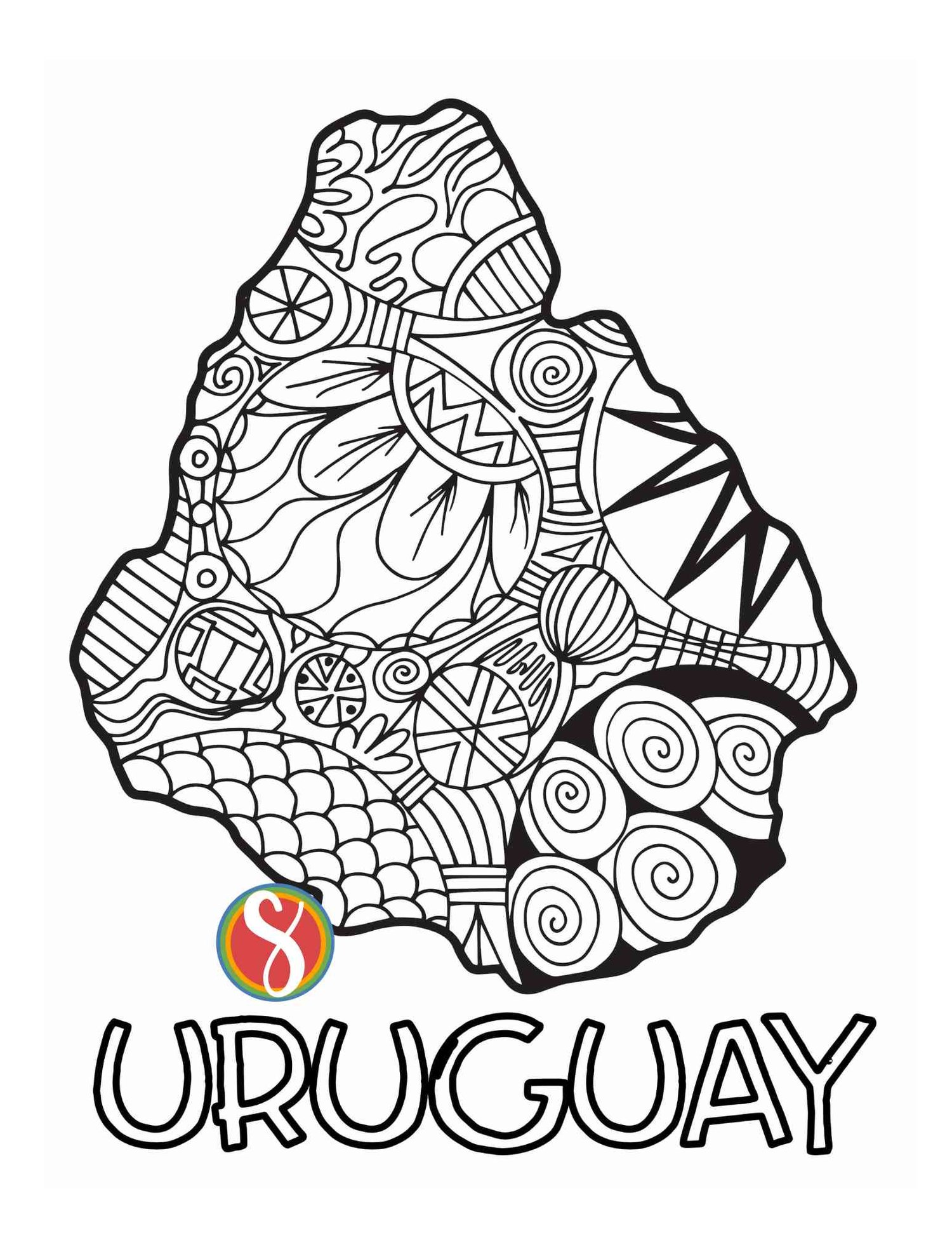 Free Uruguay Coloring Pages — Stevie ...