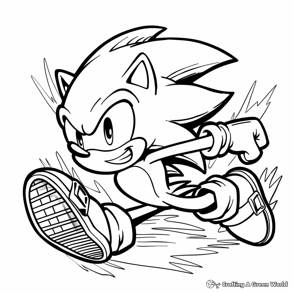 Classic Super Sonic Coloring Pages ...