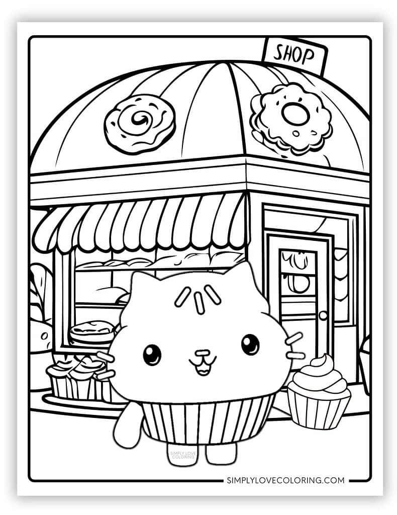 Gabby's Dollhouse Coloring Pages (Free ...