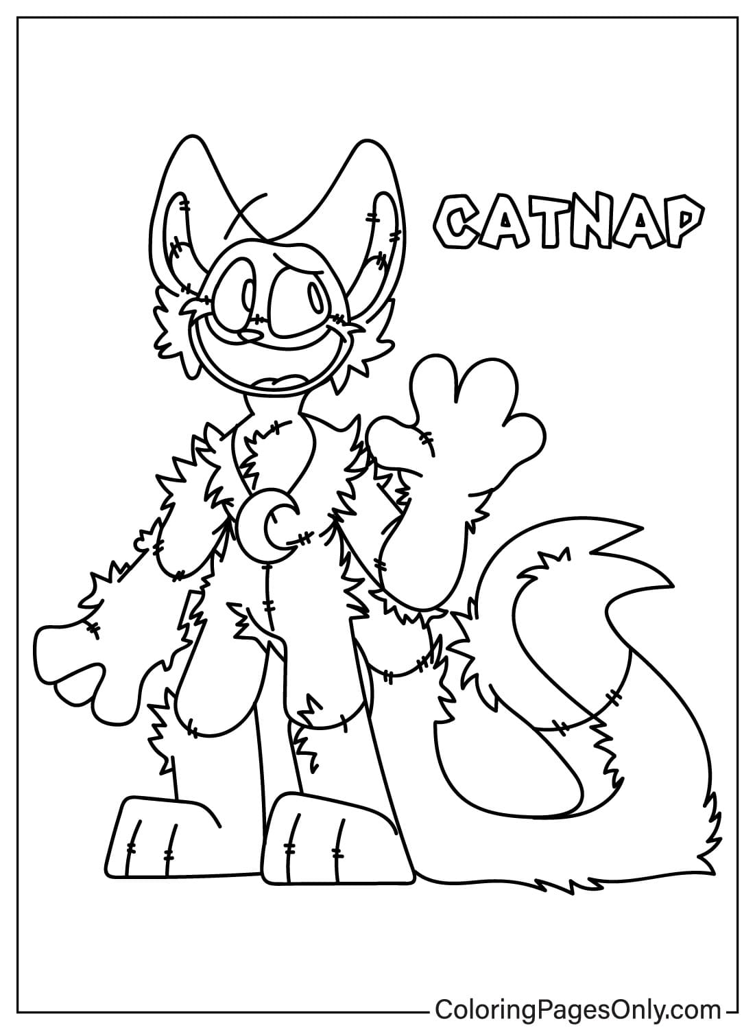 CatNap Coloring Page - Free Printable ...