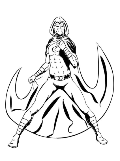 Moon Knight Free printable coloring pages