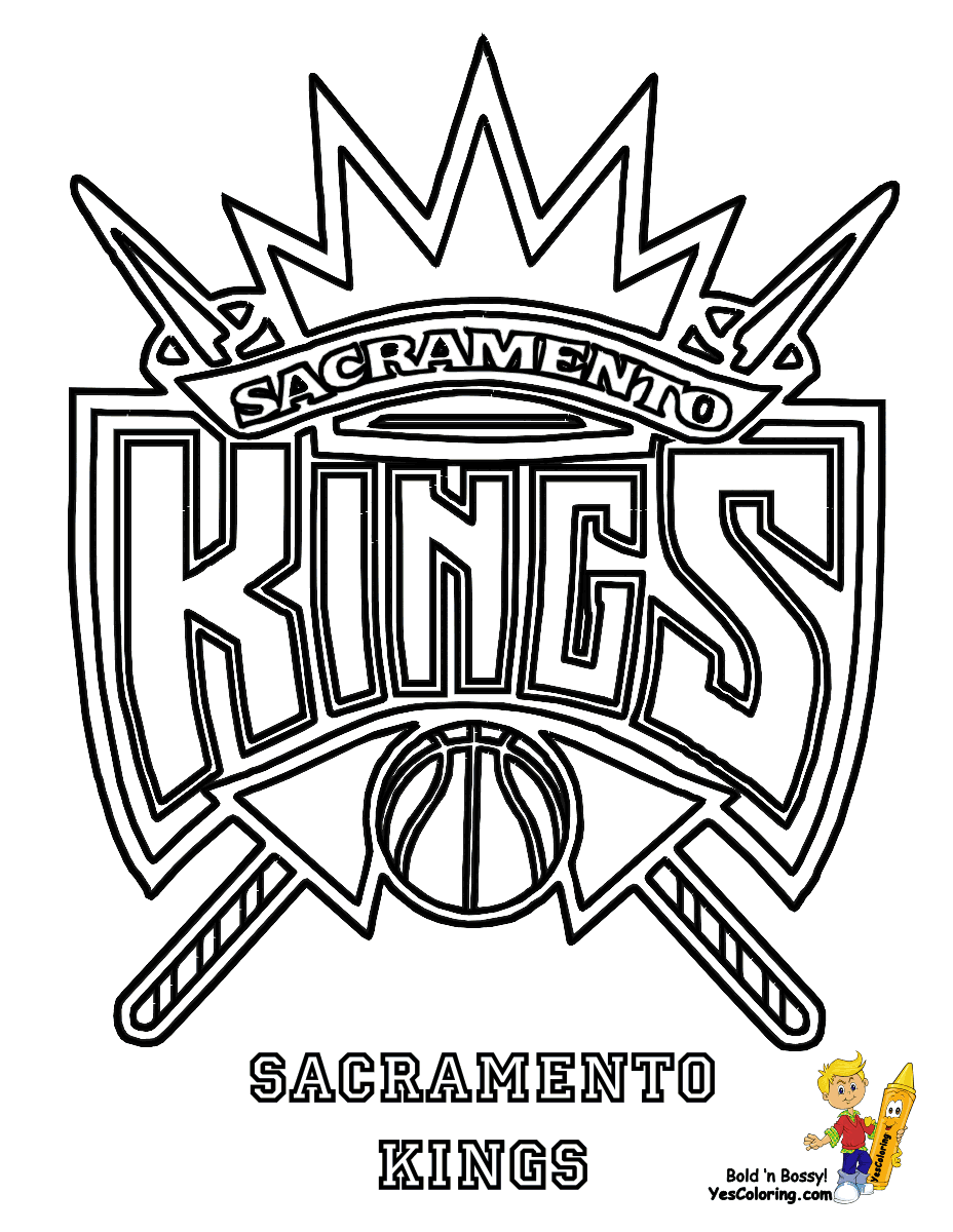 Sacramento Kings Logo Coloring Pages - Get Coloring Pages