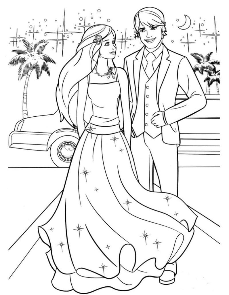 Barbie coloring pages. Print for girls | WONDER DAY — Coloring pages for  children and adults