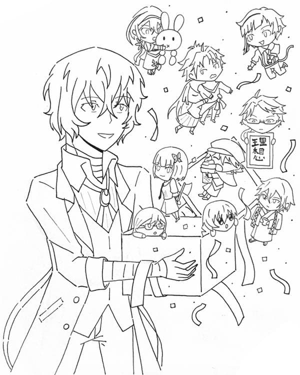 Bungou Stray Dogs coloring pages | WONDER DAY — Coloring pages for children  and adults