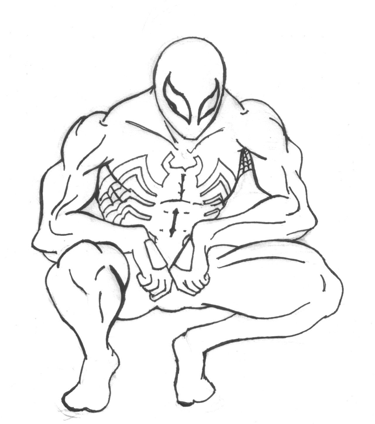 Black Spiderman Coloring Pictures - High Quality Coloring Pages