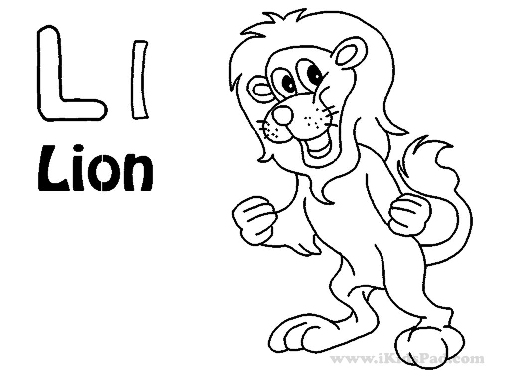 Cartoon Letter L Coloring Pages - Coloring Pages For All Ages