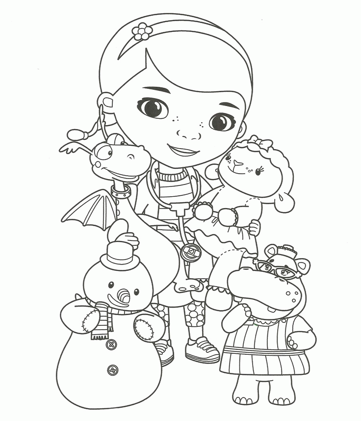 Doc Mcstuffins Coloring Pages to download and print for free