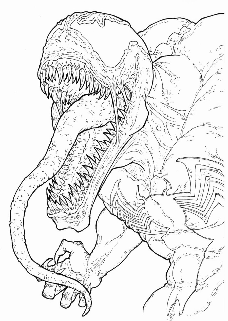 Printable Venom Coloring Pages | ColoringMe.com