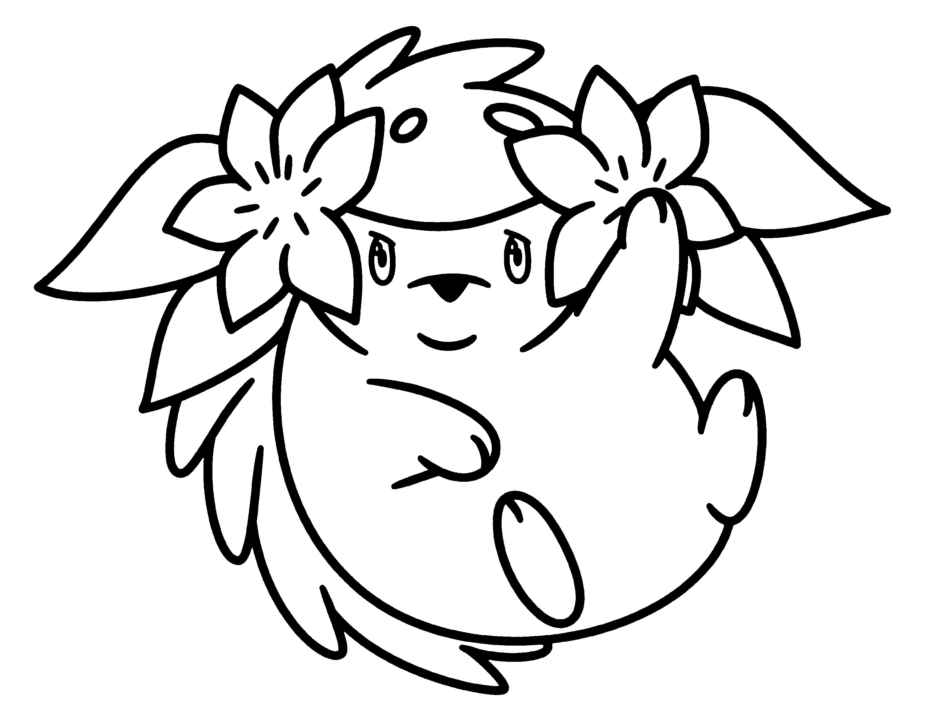 Shaymin Coloring Pages Pdf - Coloringfolder.com
