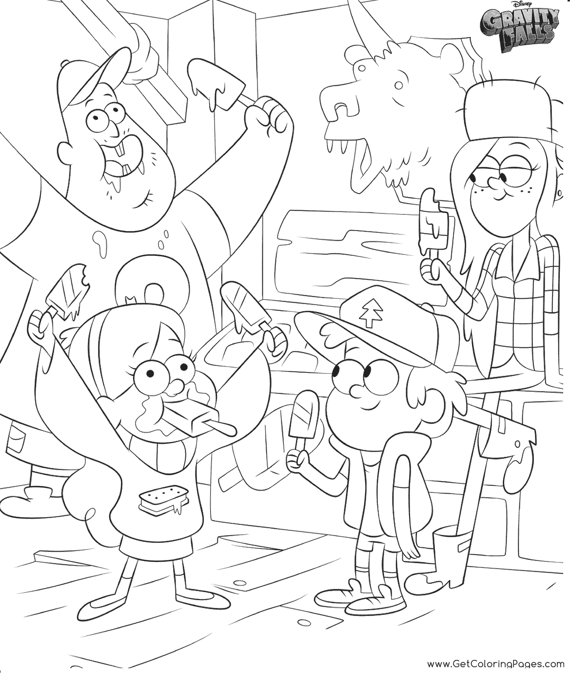 Fun with Gravity Falls Coloring Pages - Gravity Falls Coloring Pages - Coloring  Pages For Kids And Adults