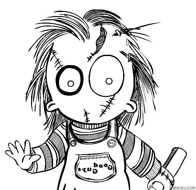 Chucky Coloring Page » Turkau