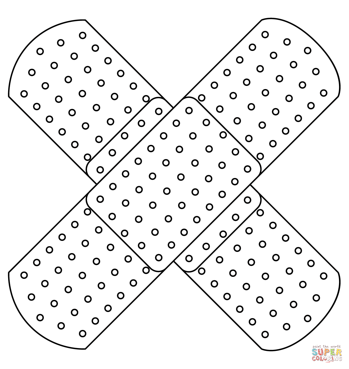 Band Aid coloring page | Free Printable Coloring Pages
