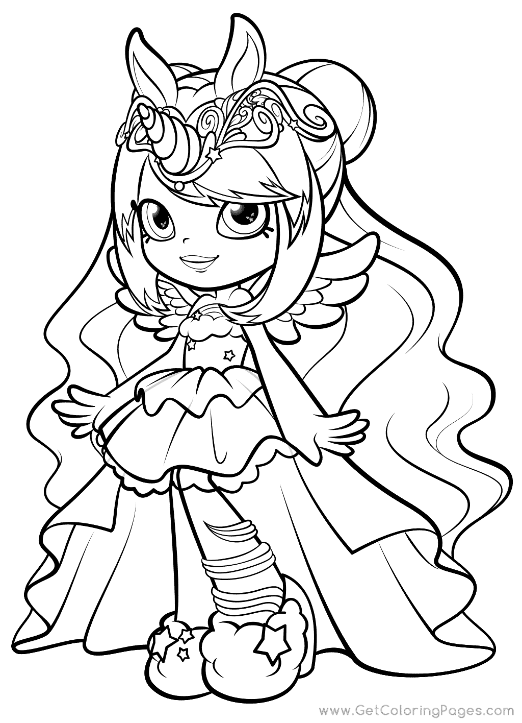 Shoppies Dolls Coloring Pages - GetColoringPages.com