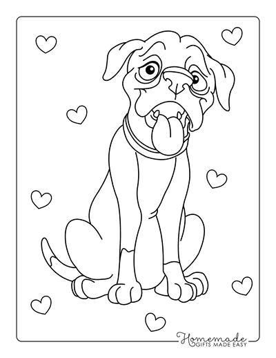 Free Dog Coloring Pages for Kids & Adults