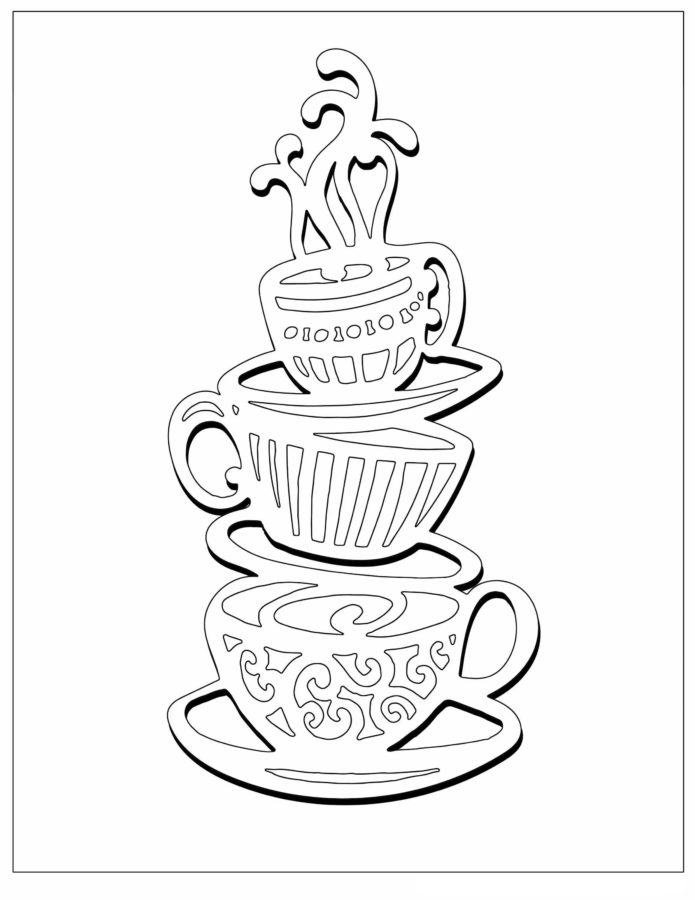 Coffee Coloring Pages