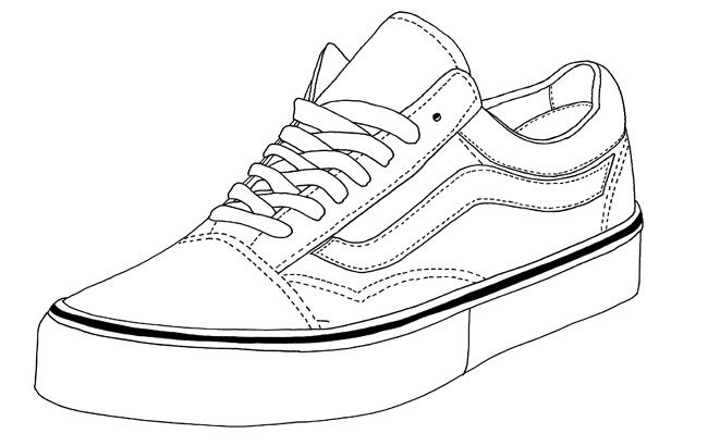 Vans Old Skool | Vans, Vans shoes, Sneakers sketch