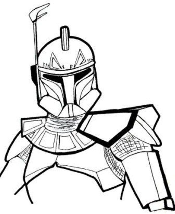 Star Wars Coloring Pages Captain Rex - Action Coloring Pages ...