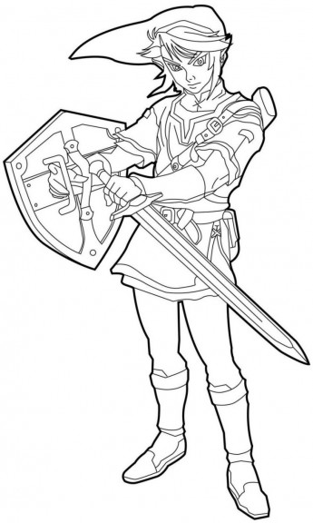 Zelda coloring pages to download - Zelda Kids Coloring Pages