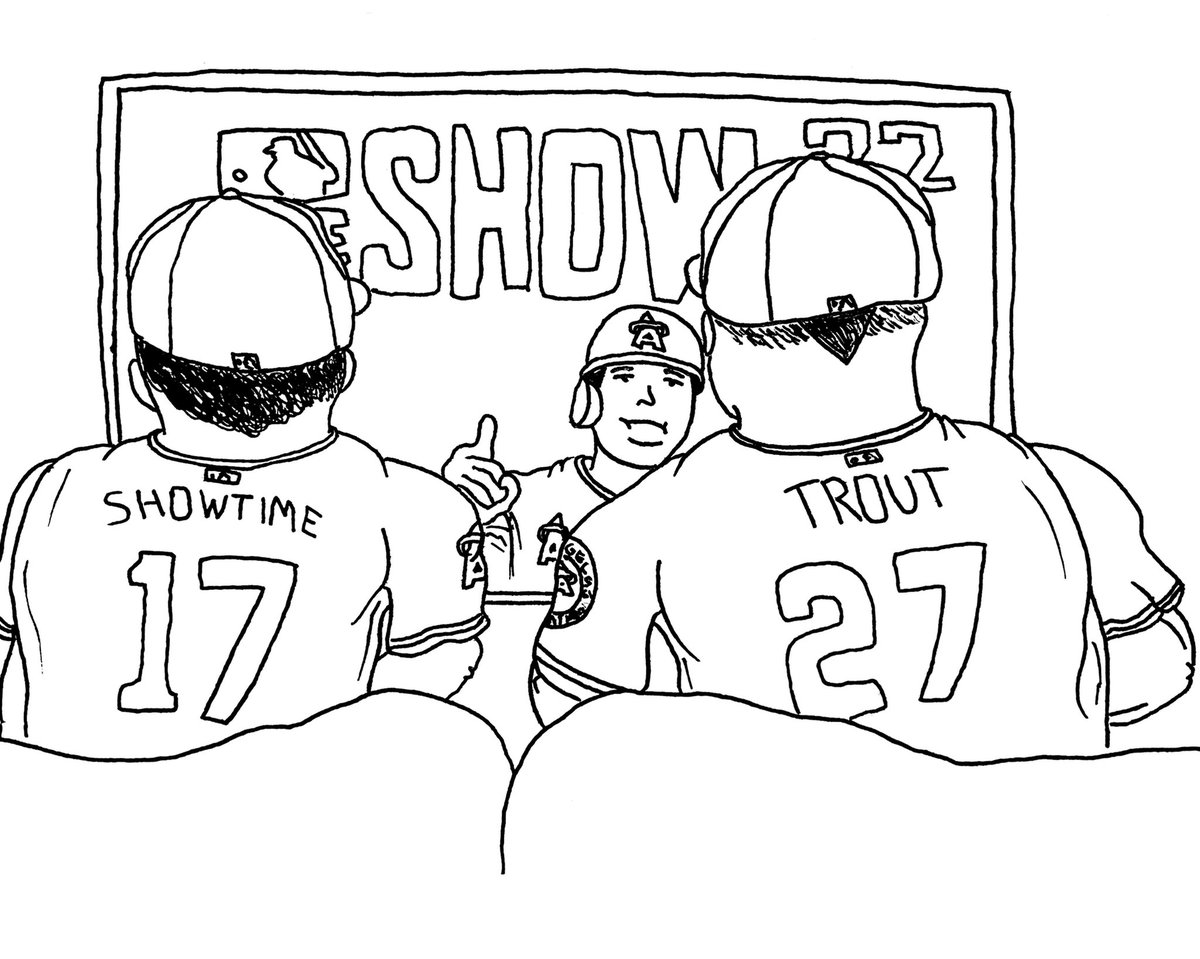 Mike Trout Lockout Art | I Love Mike Trout