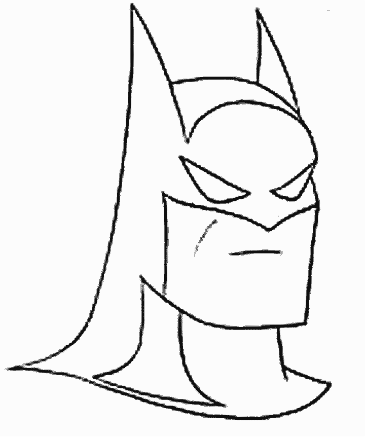 Cartoon Batman Coloring Page - Coloring Pages For All Ages