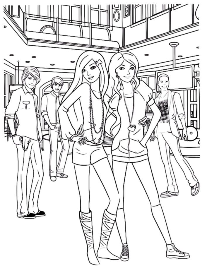 Barbie coloring pages
