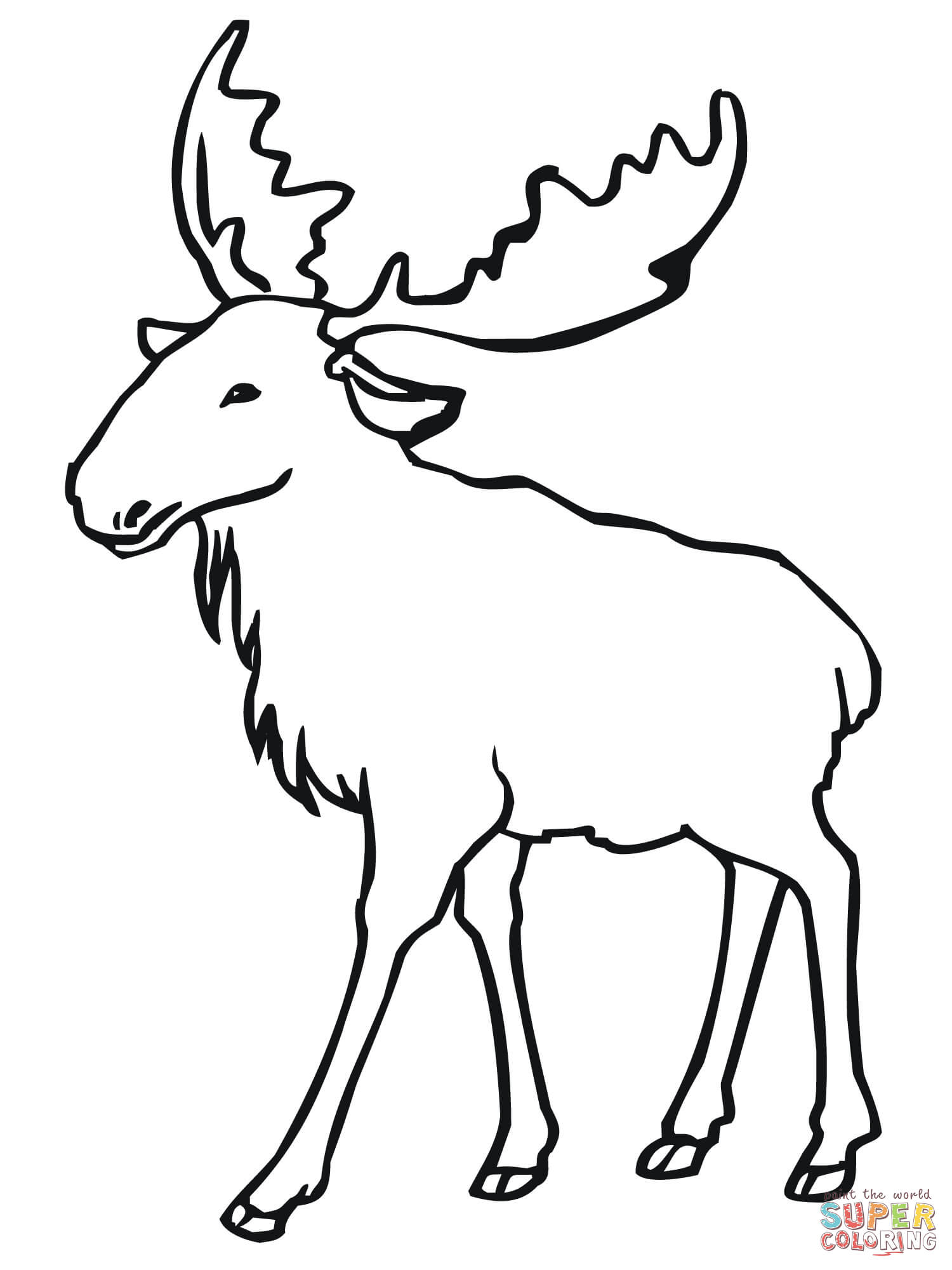 Moose coloring pages | Free Coloring Pages