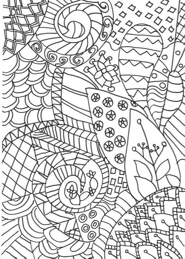 Zentangle Colouring Pages - In The Playroom
