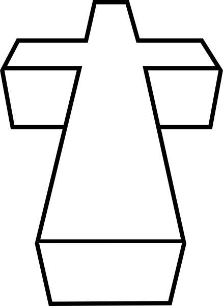 3d Cross Coloring Page