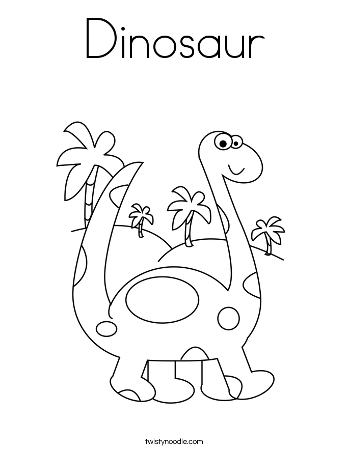 Dinosaur Coloring Pages - Twisty Noodle