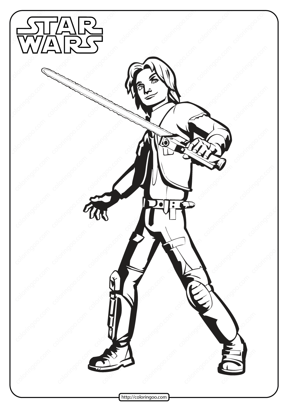 Printable Star Wars Ezra Bridger Coloring Pages | Star wars ezra, Star  wars, Printable star