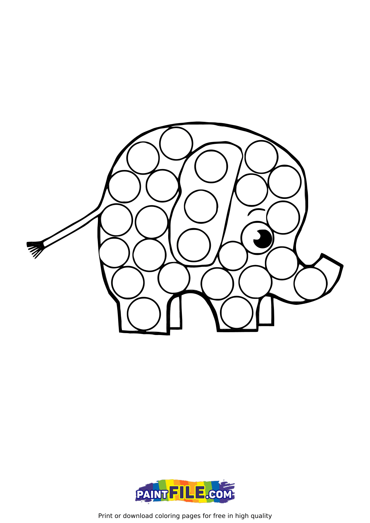 Elephant Pop It Coloring Pages - Pop It Coloring Pages - Coloring Pages For  Kids And Adults
