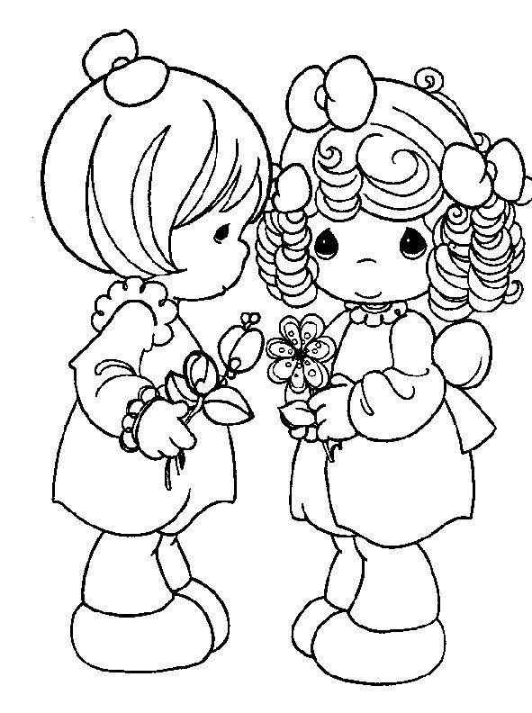 Two girls | Precious moments coloring pages, Coloring pages, Love coloring  pages