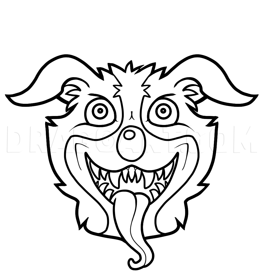 How to Draw Mr. Pickles, Coloring Page, Trace Drawing
