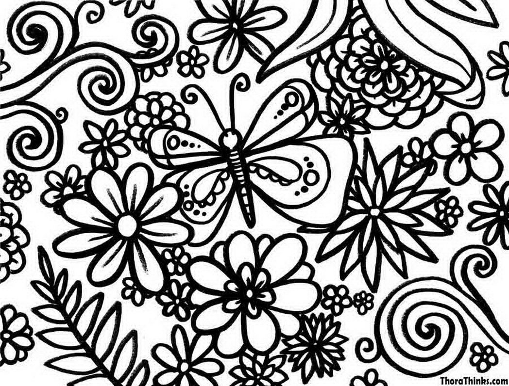 spring-flowers-coloring-pages-printable-pixel-587494 Â« Coloring ...
