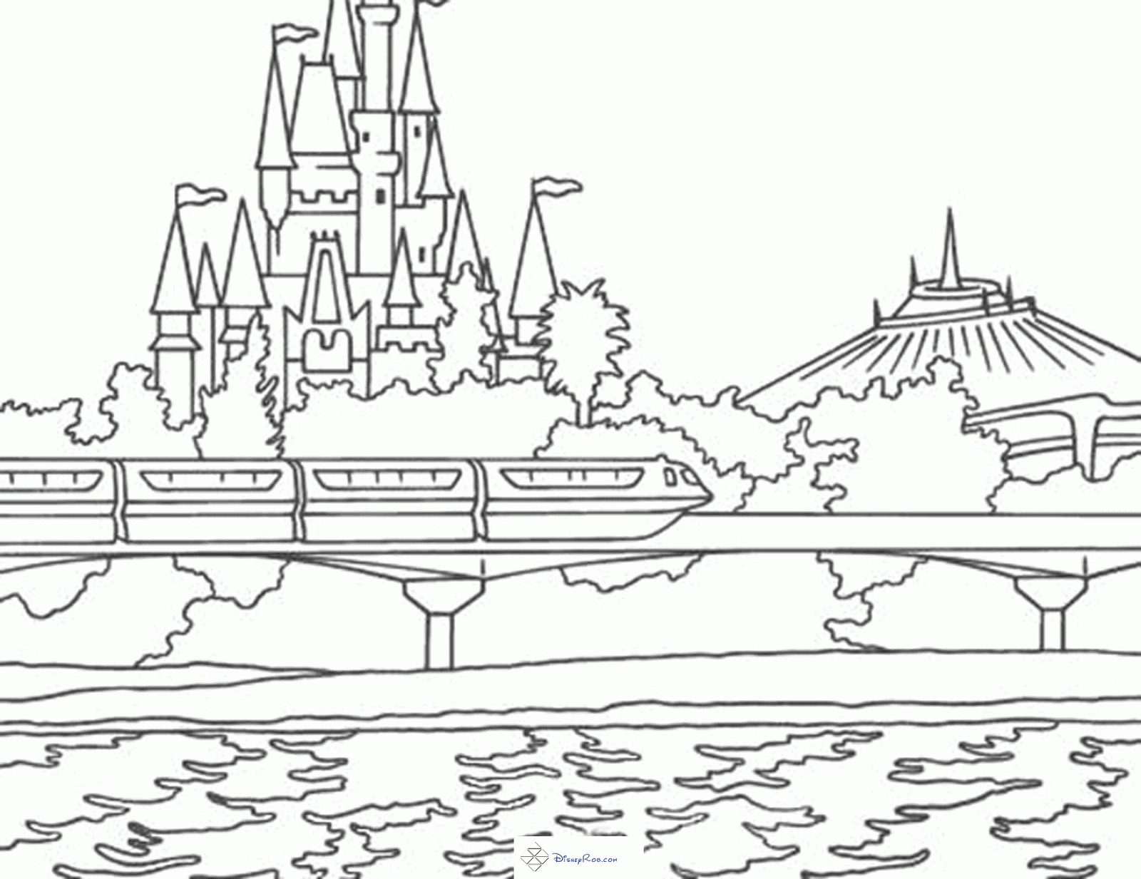 Disney World - Coloring Pages for Kids and for Adults