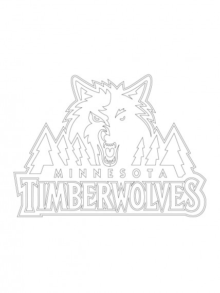 Minnesota Timberwolves Logo Coloring Page Imágenes por Markus6 | Imágenes  españoles imágenes