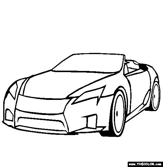 Lexus LFA Coloring Page | Free Lexus LFA Online Co