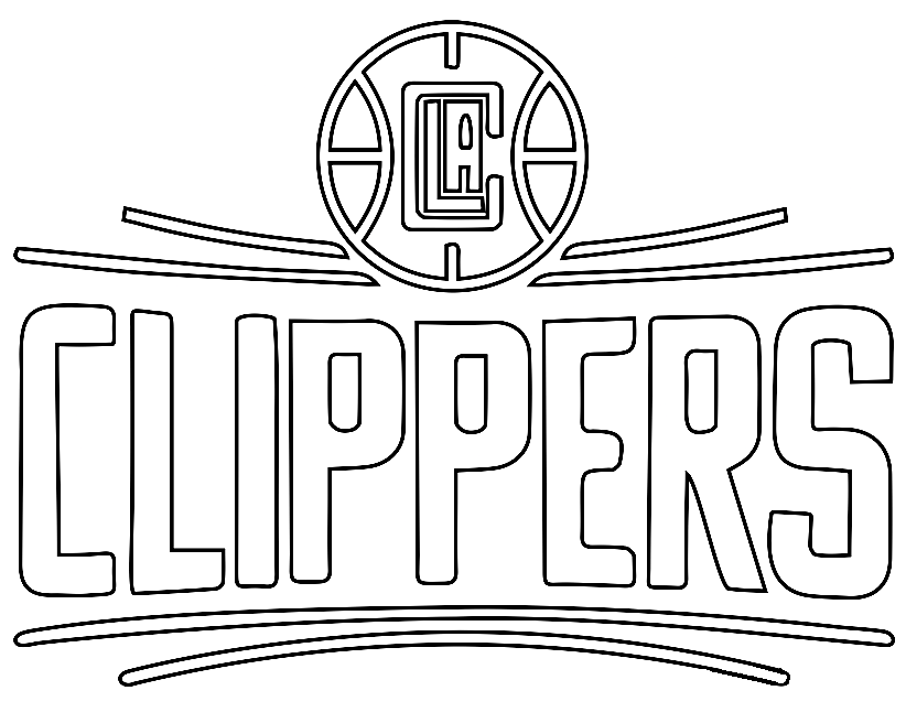 Los Angeleas Clippers Logo Coloring Pages - NBA Coloring Pages - Coloring  Pages For Kids And Adults