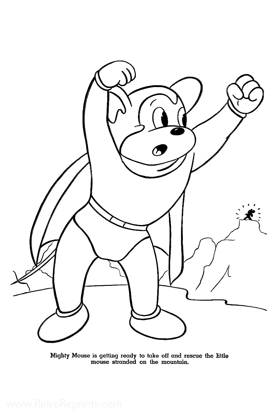Mighty Mouse Coloring Pages | Coloring Books at Retro Reprints - The  world's largest coloring book archive!