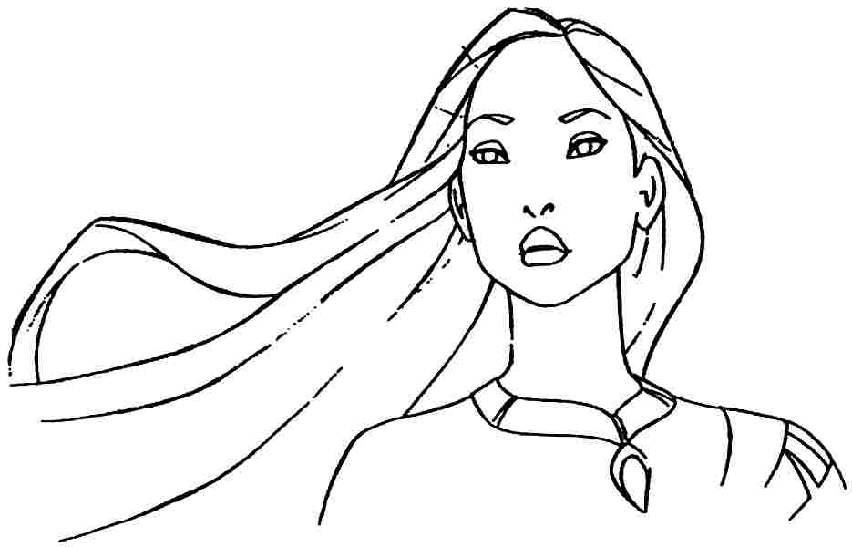 Pocahontas - Coloring Pages for Kids and for Adults