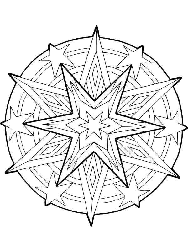 Mandala Christmas Cornaments Coloring Pages | Best Place to Color